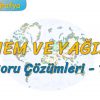 NEM VE YAĞIŞ / SORU ÇÖZÜMLERİ – 1 (YTY)