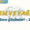 NEM VE YAĞIŞ / SORU ÇÖZÜMLERİ – 2 (TYT)