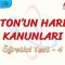 NEWTONUN HAREKET KANUNLARI / ÖĞRETİCİ TEST – 4
