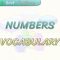 NUMBERS / VOCABULARY