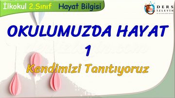 OKULUMUZDA HAYAT – 1/ KENDİMİZİ TANITIYORUZ