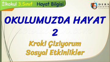 OKULUMUZDA HAYAT –  2 / KROKİ  ÇİZİYORUM – SOSYAL ETKİNLİKLER