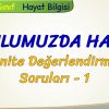 OKULUMUZDA HAYAT / ÜNİTE DEĞERLENDİRME SORULARI – 1
