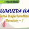OKULUMUZDA HAYAT / ÜNİTE DEĞERLENDİRME  SORULARI – 1