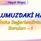 OKULUMUZDAKİ HAYAT / ÜNİTE DEĞERLENDİRME SORULARI – 1
