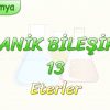 ORGANİK BİLEŞİKLER – 13 /  ETERLER