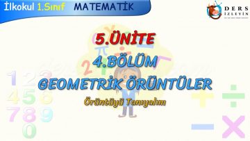 ÖRÜNTÜYÜ TANIYALIM