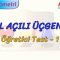 ÖZEL AÇILI ÜÇGENLER / ÖĞRTETİCİ TEST – 1 (TYT)