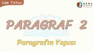 PARAGRAF – 2 / PARAGRAFIN YAPISI
