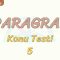 PARAGRAF / KONU TESTİ – 5