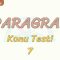 PARAGRAF / KONU TESTİ – 7