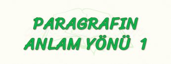 PARAGRAFIN ANLAM YÖNÜ – 1