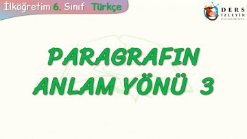 PARAGRAFIN ANLAM YÖNÜ – 3