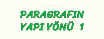PARAGRAFIN YAPI YÖNÜ – 1