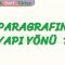 PARAGRAFIN YAPI YÖNÜ – 1