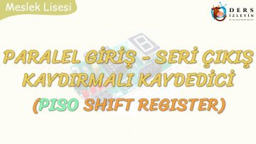 PARALEL GİRİŞ – SERİ ÇIKIŞ KAYDIRMALI KAYDEDİCİ