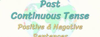 Past Continuous Tense / Positive & Negative Sentences 55. Ders