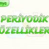PERİYODİK ÖZELLİKLER