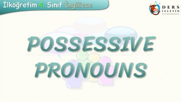 POSSESSIVE PRONOUNS