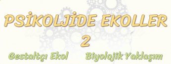 PSİKOLOJİDE EKOLLER -2 / GESTALTÇI EKOL – BİYOLOJİK YAKLAŞIM – HÜMANİSTİK YAKLAŞIM