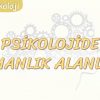 PSİKOLOJİDE UZMANLIK ALANLARI