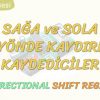 SAĞA VE SOLA TEK YÖNDE KAYDIRMALI KAYDEDİCİLER