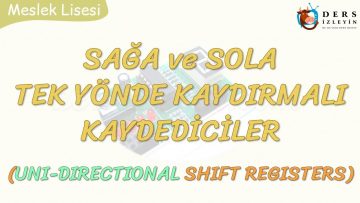 SAĞA VE SOLA TEK YÖNDE KAYDIRMALI KAYDEDİCİLER