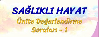 SAĞLIKLI HAYAT / ÜNİTE DEĞERLENDİRME SORULARI – 1
