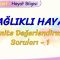 SAĞLIKLI HAYAT / ÜNİTE DEĞERLENDİRME SORULARI – 1