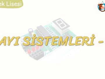 SAYI SİSTEMLERİ-2