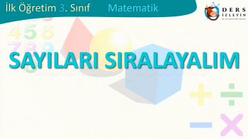 SAYILARI SIRALAYALIM
