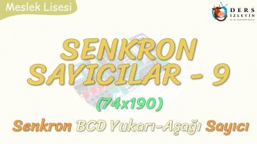 SENKRON SAYICILAR – 9 / 74×190 ENTEGRE DEVRE SAYICI