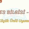 SES BİLGİSİ – 2 / KÜÇÜK ÜNLÜ UYUMU
