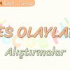 SES OLAYLARI – ALIŞTIRMALAR