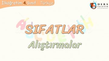 SIFAT (ÖN AD) / ALIŞTIRMALAR