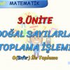 SIFIR İLE TOPLAMA