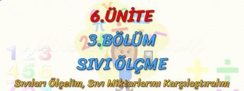 SIVILARI ÖLÇELİM VE SIVI MİKTARINI KARŞILAŞTIRALIM