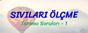 SIVILARI ÖLÇME / TARAMA SORULARI – 1