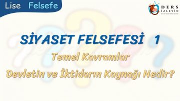 SİYASET FELSEFESİ – 1