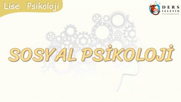 SOSYAL PSİKOLOJİ