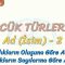 SÖZCÜK TÜRLERİ – 2 / AD – 2