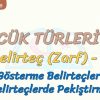 SÖZCÜK TÜRLERİ – 26 / BELİRTEÇ – 6