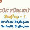 SÖZCÜK TÜRLERİ – 35 / BAĞLAÇ – 1
