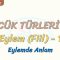 SÖZCÜK TÜRLERİ – 40 / EYLEM – 1