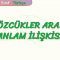 SÖZCÜKLER ARASI ANLAM İLİŞKİSİ