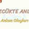 SÖZCÜKTE ANLAM / ANLAM OLAYLARI