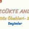 SÖZCÜKTE ANLAM / DEYİMLER