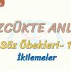 SÖZCÜKTE ANLAM / İKİLEMELER