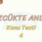 SÖZCÜKTE ANLAM / KONU TESTİ – 4