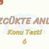 SÖZCÜKTE ANLAM / KONU TESTİ – 6